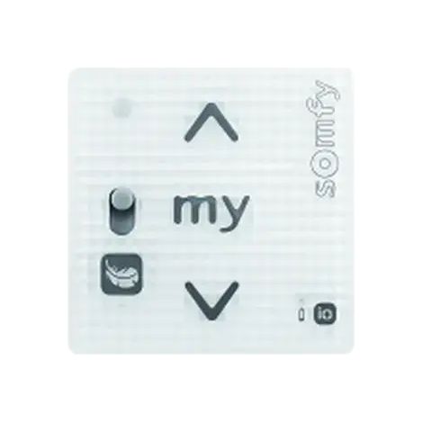 Somfy – 1811315 – Commande murale Smoove Rs100 1 Io Pure Shine Touch – Centrale pour motorisations – Alimentation 230V