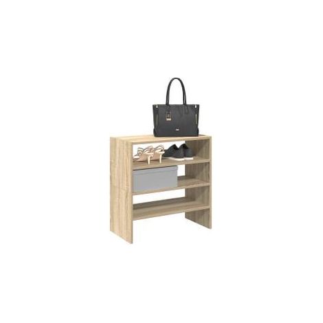Étagères à chaussures 2 pcs empilable chêne sonoma 60x30x30,5 (1/5)