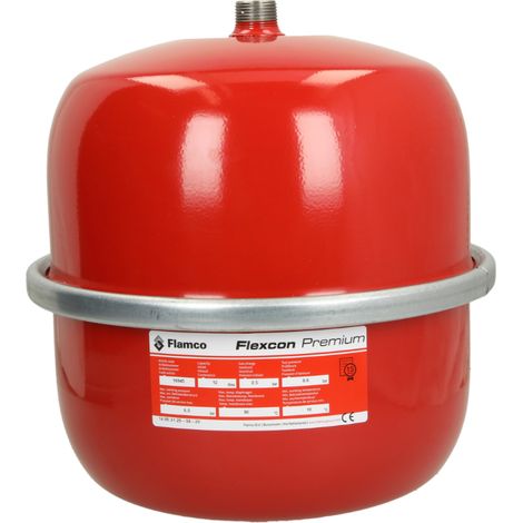 Flamco Vase d'expansion Flexcon Premium 12 L/2,5 bar (6 bar) m.membrane plastique, 16945