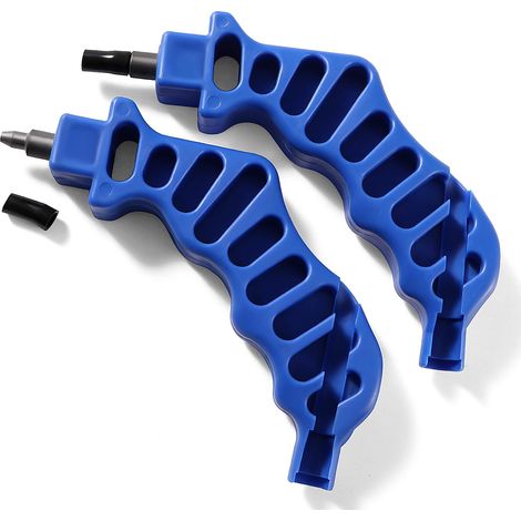 2 Pieces 2 in 1 Drip Irrigation Pipe Puncher 4mm Irrigation Hole Punch Drip Irrigation Pipe Puncher for Polyethylene Pipe