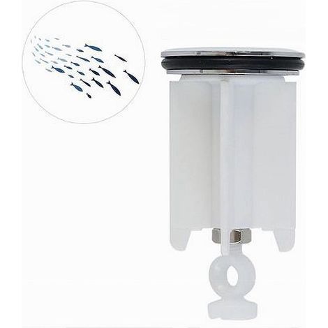 Cleafe - Tappo Lavandino Bagno Lavabo Bidet Universale 40 Mm Con Motivo Pesciolini 87271 - (1/2)