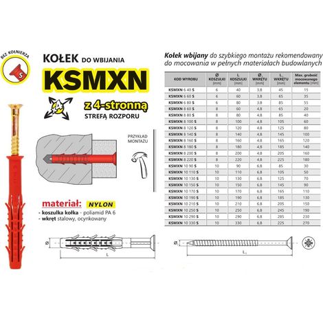 PASADOR DE MONTAJE RÁPIDO KSMXN 640MM - 2 STO - KXH 640 (1/2)