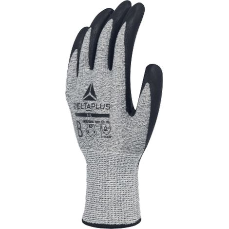 GANT TRICOT ECONOCUT - PAUME ENDUITE NITRILE - JAUGE 13 - X3 PAIRES DELTA PLUS - VECUTB03GRG3  T7