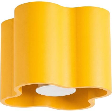 Deckenleuchte OVIO 1 gelb Aluminium 1xGU10 12cm Sollux (1/5)