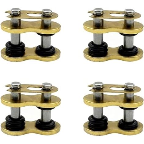 Lot de 4 maillons matres de chane 530 avec joints toriques robustes pour moto tout-terrain, VTT, vélo, tracteurs (1/5)