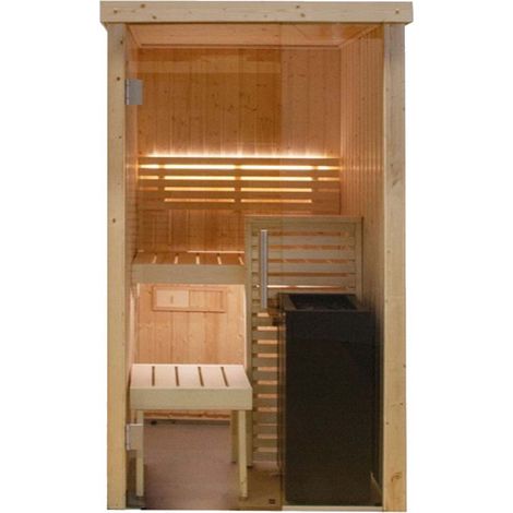 Harvia-Saunakabine 121 cm x 118 cm x 202 cm Mini-Saunaofen für 1 oder 2 Personen vorhanden 2