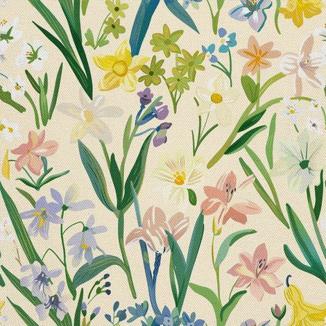 Tela decorativa para exteriores Oxford - Motivo primaveral I DX7564 (1/5)
