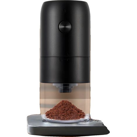 Molinillo de café eléctrico, potencia de 25 W, capacidad de batería de 1800 mAh, velocidad de molienda ajustable, voltaje nominal de 3,7 V, dimensiones 19,8 x 8,2 cm. (1/5)