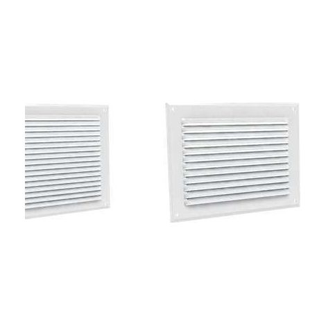Grilles à auvents en aluminium prélaqué blanc - GA BL 150 x 150 GAM ANJOS - 6713