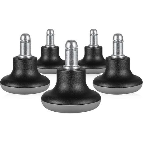 STOBOK Lot de 5 roulettes de rechange de qualité supérieure pour chaises de bureau, taille standard universelle, en PU.-6.00X5.40X5.40CM (1/4)