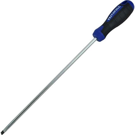 Faithfull Soft Grip Screwdriver Parallel Slotted Tip 6.5 x 250mm FAISDP250