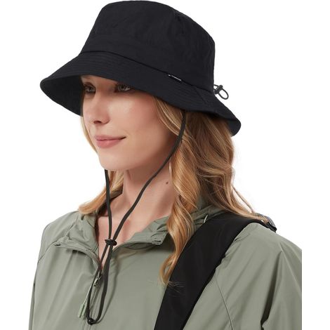 Waterproof Bucket Hat for Men Women UV Protection UPF50 Summer Foldable Hat for Hiking Fishing (1/5)