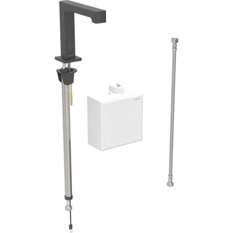 Robinetterie de lavabo Geberit Brenta, saillie 195mm, à pile, (1/2)