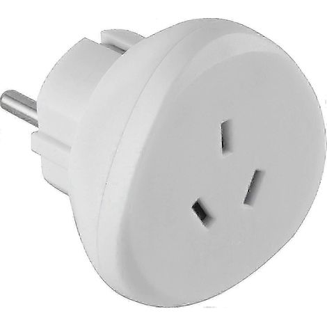 Reiseadapter Australien/China nach Frankreich/Europa 70060, Weiß [jkw] (1/5)