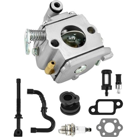 Jeu de carburateurs compatible avec STIHL MS170 180 017 018, accessoires de tondeuse à gazon tronçonneuse, avec accessoires (1/5)