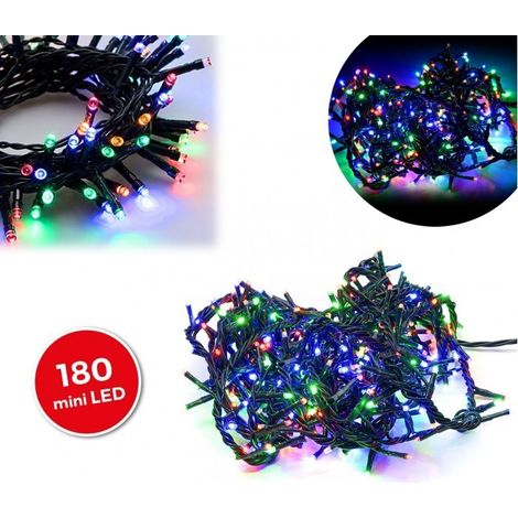 499111 Mini-lumières de Noël multicolores 180 LED 8 jeux de lumières 9,16 m (1/4)