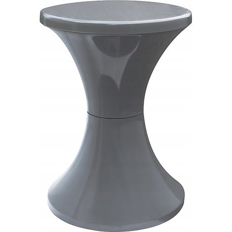 Produit de polissage pour tabouret en plastique en forme de sablier, anthracite (1/3)