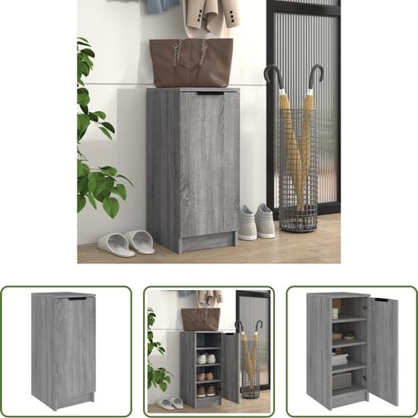 vidaXL Schuhe aufbewahren -  Schuhschrank Grau Sonoma 30x35x70 cm Holzwerkstoff (1/5)