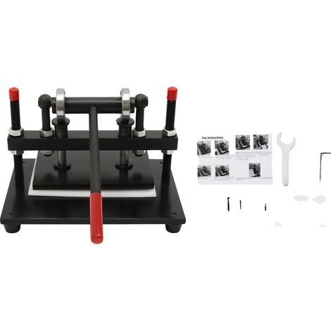 Machine de découpe à plat, Hauteur réglable, Compatibilité avec divers matériaux, Noir (1/2)