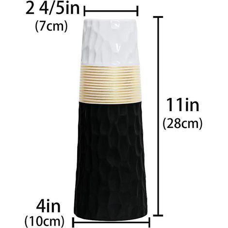 Keramikvase mit weißgoldener Oberfläche zur Inneneinrichtung eine Vase und ein Blickfang für Freunde und Familie.