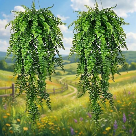 Lot de 2 plantes de vigne artificielles à suspendre pour terrarium, feuilles artificielles avec ventouse, décorations d'habitat pour lézards barbus, dragons, serpents (1/5)
