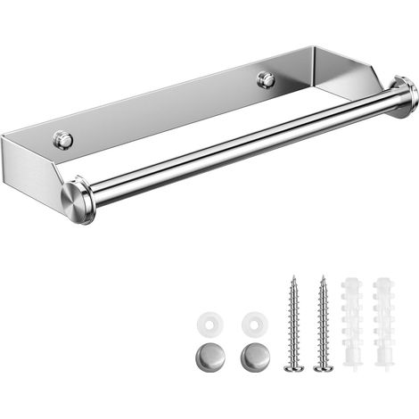 Argent Porte Sopalin Mural, Porte Serviette sans Percage, Support Sopalin Essuie Tout, Derouleur Essuie Tout Murale, Dévidoir Sopalin Mural, Range-Papier Mural, pour Cuisine Salle de Bain (1/5)
