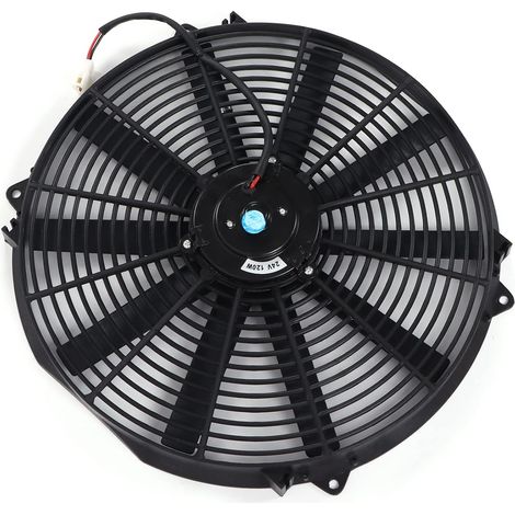 Ventilateur de Refroidissement Électrique Compact – Ventilateur de Radiateur Écoénergétique et Silencieux avec Collier de Serrage en Plastique pour Voiture, Camion ou Camping-Car (1/5)