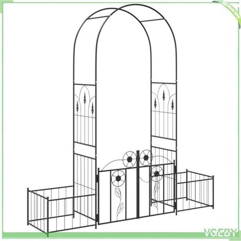 Arche de jardin - FAFEICY - 42021346 - Noir - 203 x 50 x 218 cm - Métal peint (1/5)
