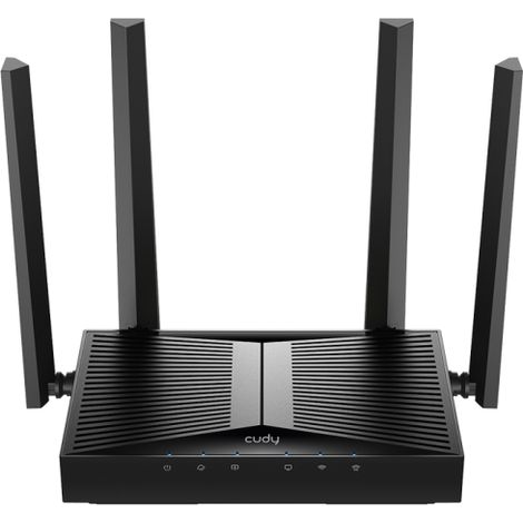 Cudy WR3600 router inalámbrico Gigabit Ethernet Doble banda (2,4 GHz / 5 GHz) Negro