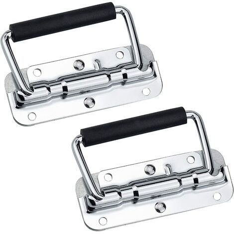 2PCS Stainless Steel Folding Cashier Handles 110 X 41mm, Silver (1/5)