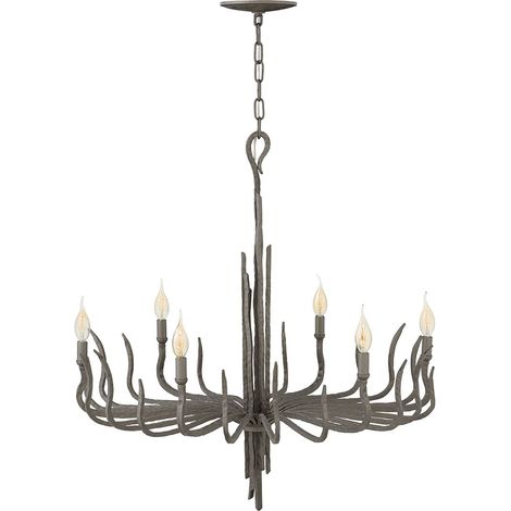 Elstead Spyre - Lustre à 6 ampoules au fini bronze, E14 (1/5)