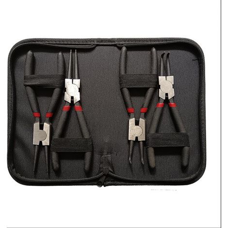 4-piece 7-inch circlip pliers, internal and external curved straight circlip pliers, spring ring circlip tool (1/5)