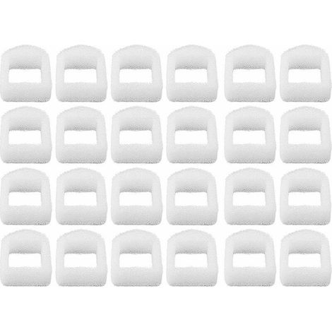 24 Pièces Filtre de Remplacement en Mousse pour Fontaine à Chats et Chiens, Pré-Filtre en Mousse pour Fontaine dAnimaux Compatible avec Drinkwell, Fontaines en Céramique et en Acier Inoxydable 360-Fei (1/4)