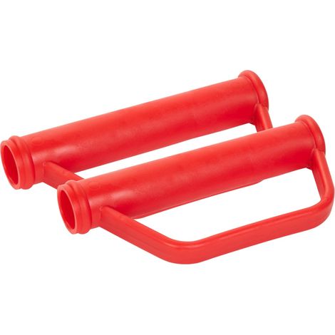 Pro-Bau-Tec Sicherheitsgriffe mit Bügel für Sackkarre Rot 2 Stück