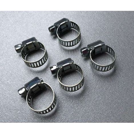 Set fascette per tubi da 8-18 mm zincate 5 pz