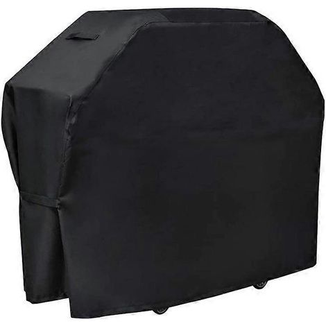 Housse de barbecue en tissu Oxford 420, housse de barbecue d'extérieur anti-poussière et imperméable, noire, M : 150 x 100 x 125 (420D) (1/5)
