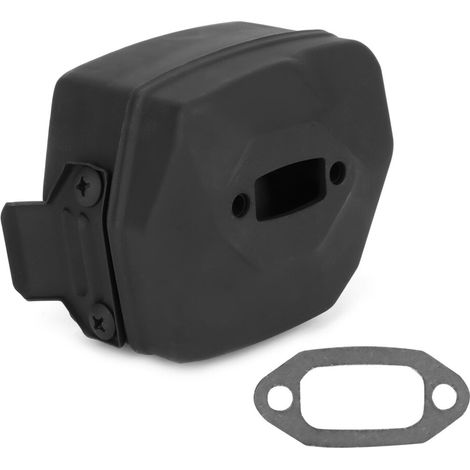 Kit de silenciador de escape de repuesto para motosierra Husqvarna 266XP: incluye un silenciador de acero reforzado, juntas y tornillos. (1/5)