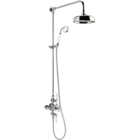 Sapho - Set de douche avec thermostat, diamètre 20 cm, chrome KI139 (1/3)