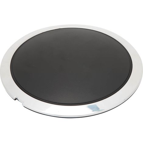 Enjoliveur central de roue avec garniture chromée 68078419AC, résistant à la chaleur, pour FIAT 500, cercle blanc, lettres blanches (1/5)