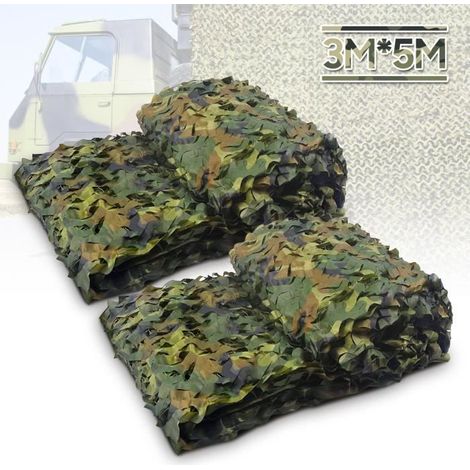Filet de camouflage militaire 3 x 5 m pour chasse et camping (1/4)