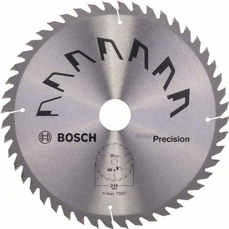 Bosch Kreissägeblatt PRECISION, DIY, 216 x 30 x 2,5 mm, 48