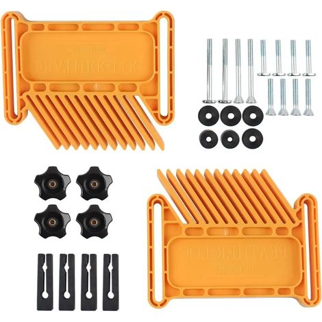 Lot de 2 planches de plumes tandem pour scie de table, table de toupie, clôture et scie à ruban, outils et accessoires pour le travail du bois pour réduire le rebond et augmenter