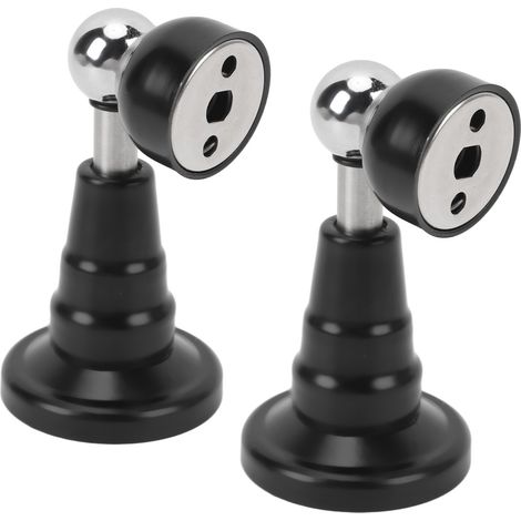 GROOFOO 1 Pair RV Door Holder Stainless Steel Silent Hydraulic Spring Shock Absorbent Door Stopper for Motorhome Trailers Camper Black (1/5)