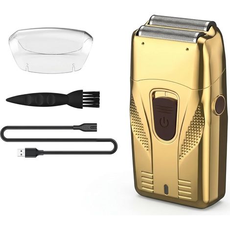 rasoir electriques hommes-Rasoir électrique professionnel à grille pour hommes — Pour poils du visage et barbe naissante — Charge rapide USB — Tondeuse de soin idéale pour les voyages