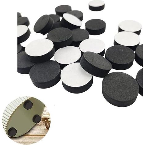 Pieds noirs pour jardinières, lot de 60 pièces, antidérapants pour pots de fleurs, adaptés à une utilisation intérieure et extérieure. (1/5)
