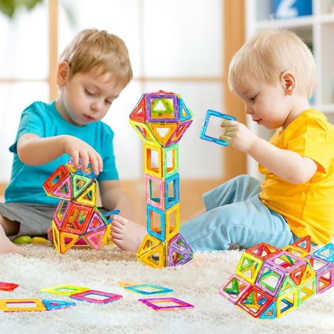 Jeu de construction magnétique de 110 pièces, blocs de construction magnétiques, jouet pour enfants DE