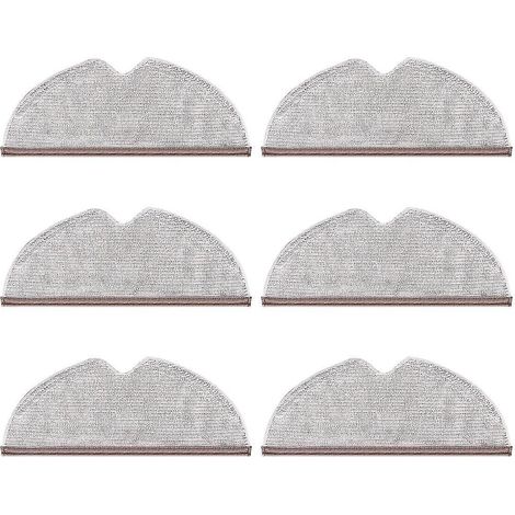 Lot de 6 chiffons de nettoyage à couverture complète pour Xiaomi Roborock S5 S50 S51 S55