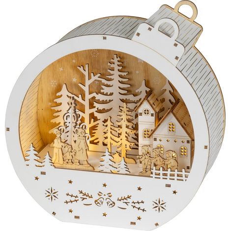 Batt. LED Weihnachtskugel
L: 9 cm W: 21,5 cm H: 22,5 cm ww