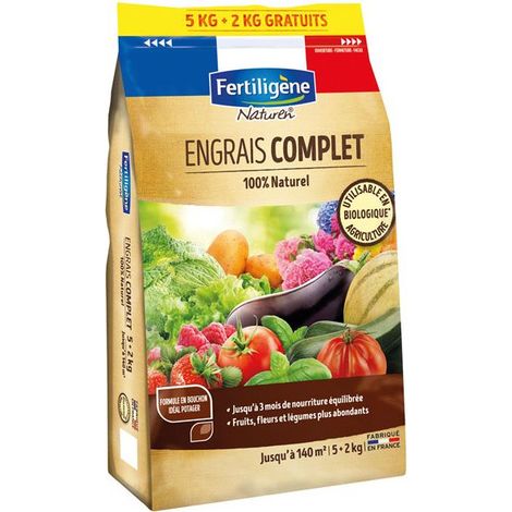 Fertiligene Abono Completo natural 5+2 kg para huerto (1/2)