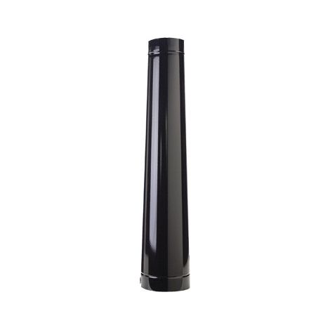 Tuberías esmaltadas reducidas negras mate Ø 20/15 cm para estufa - Franklin